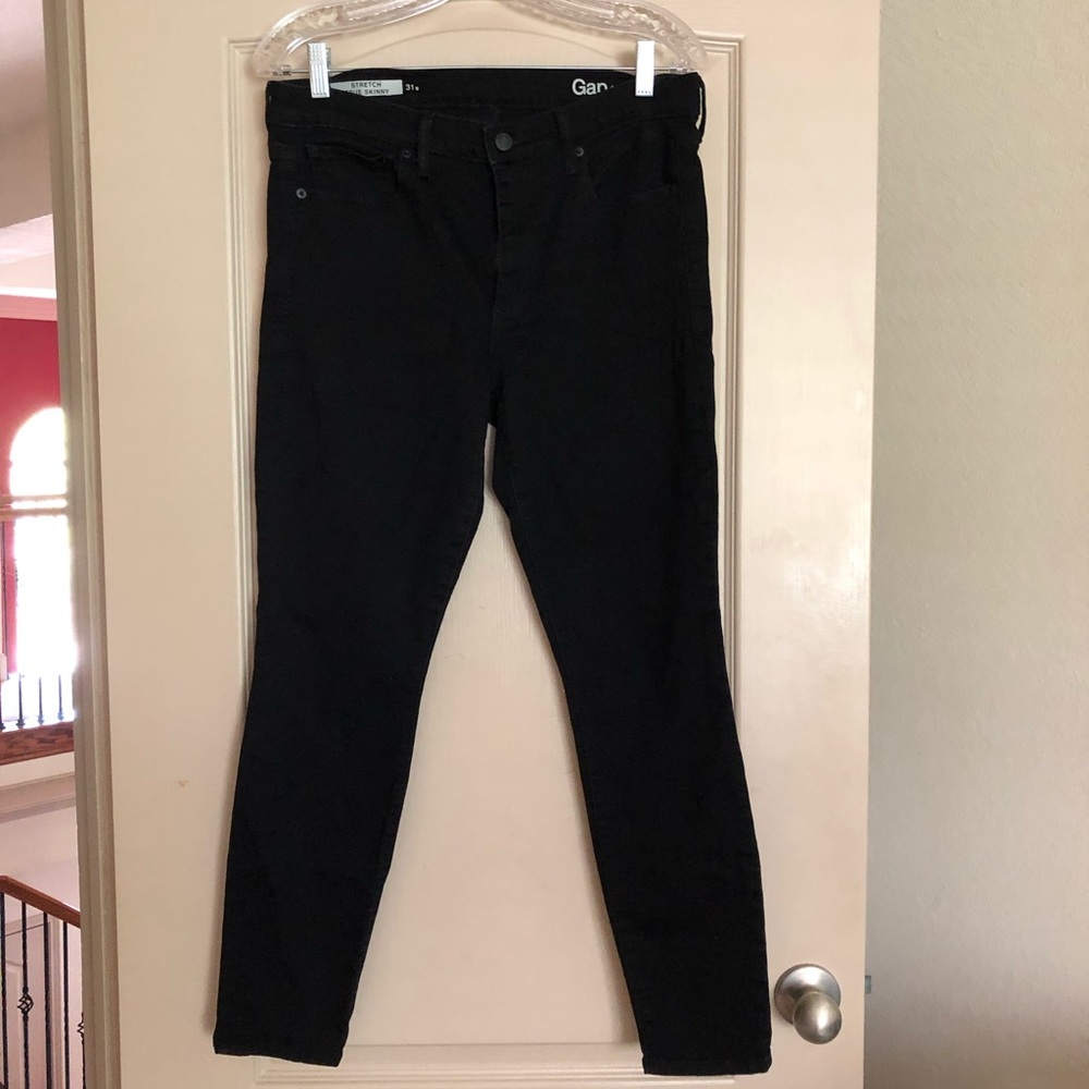 Gap - True Skinny Black Stretch Jeans - 31 Short